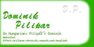 dominik pilipar business card